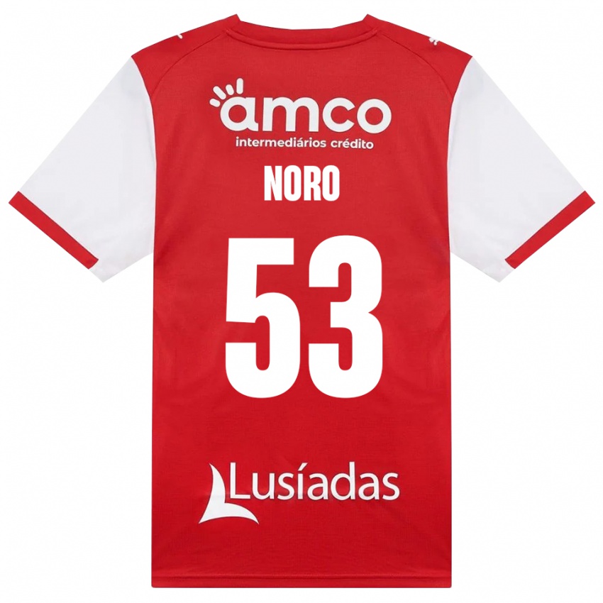 גברים Jonatás Noro #53 לבן אדום שחור ג'רזי ביתית 2026/27 חולצה קצרה