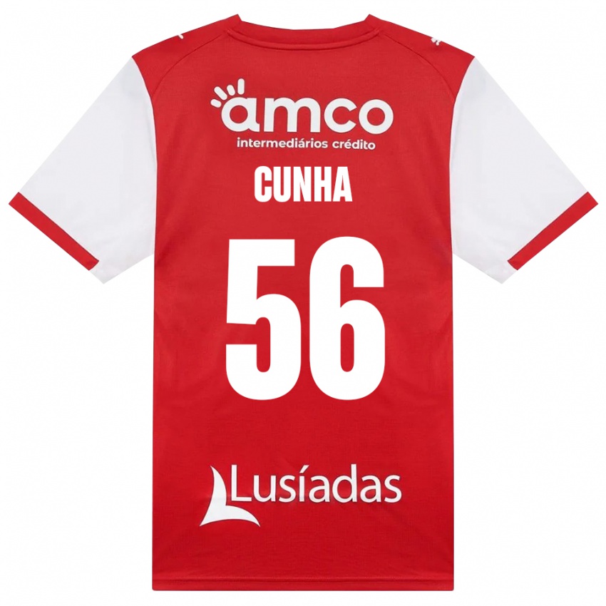 גברים Romário Cunha #56 לבן אדום שחור ג'רזי ביתית 2026/27 חולצה קצרה