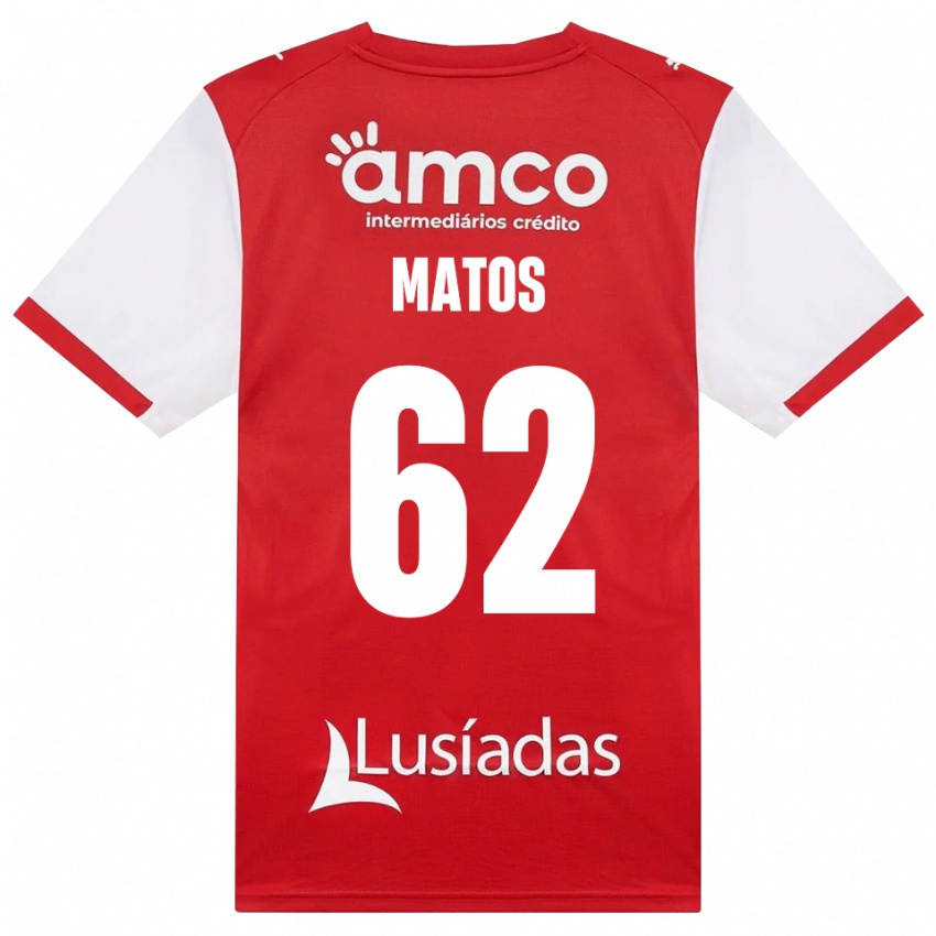 גברים Nuno Matos #62 לבן אדום שחור ג'רזי ביתית 2026/27 חולצה קצרה