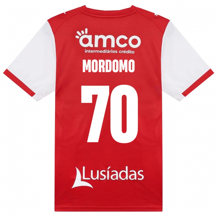 גברים Mordomo #70 לבן אדום שחור ג'רזי ביתית 2026/27 חולצה קצרה