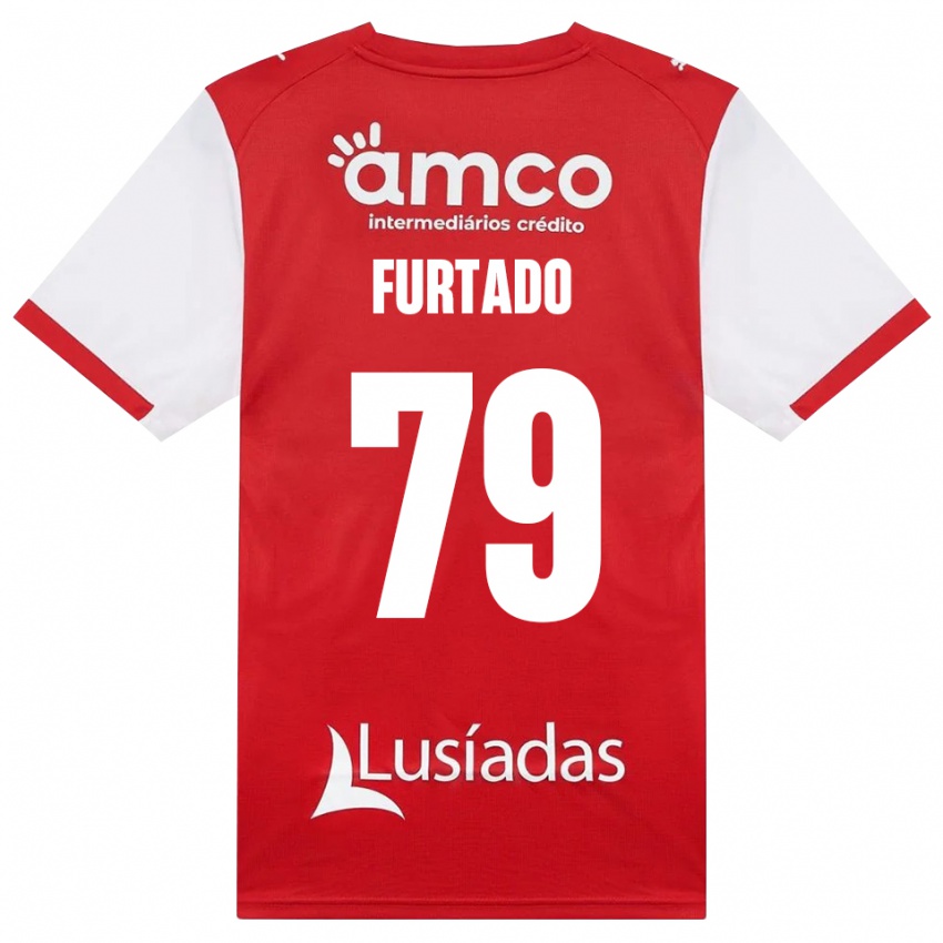 גברים Rúben Furtado #79 לבן אדום שחור ג'רזי ביתית 2026/27 חולצה קצרה