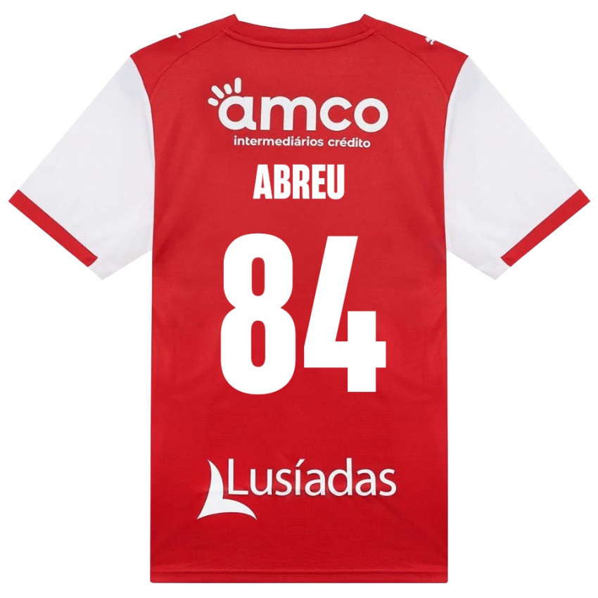 גברים Rodrigo Abreu #84 לבן אדום שחור ג'רזי ביתית 2026/27 חולצה קצרה