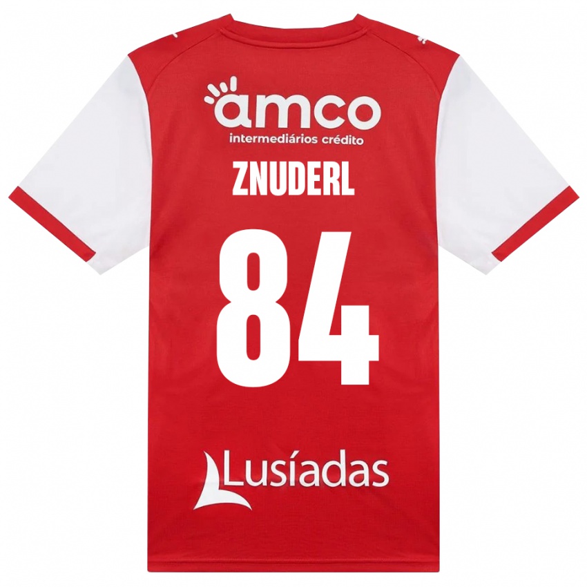 גברים Tai Znuderl #84 לבן אדום שחור ג'רזי ביתית 2026/27 חולצה קצרה