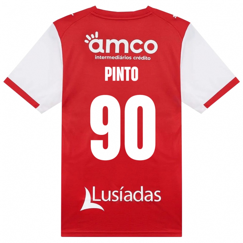 גברים Luís Pinto #90 לבן אדום שחור ג'רזי ביתית 2026/27 חולצה קצרה