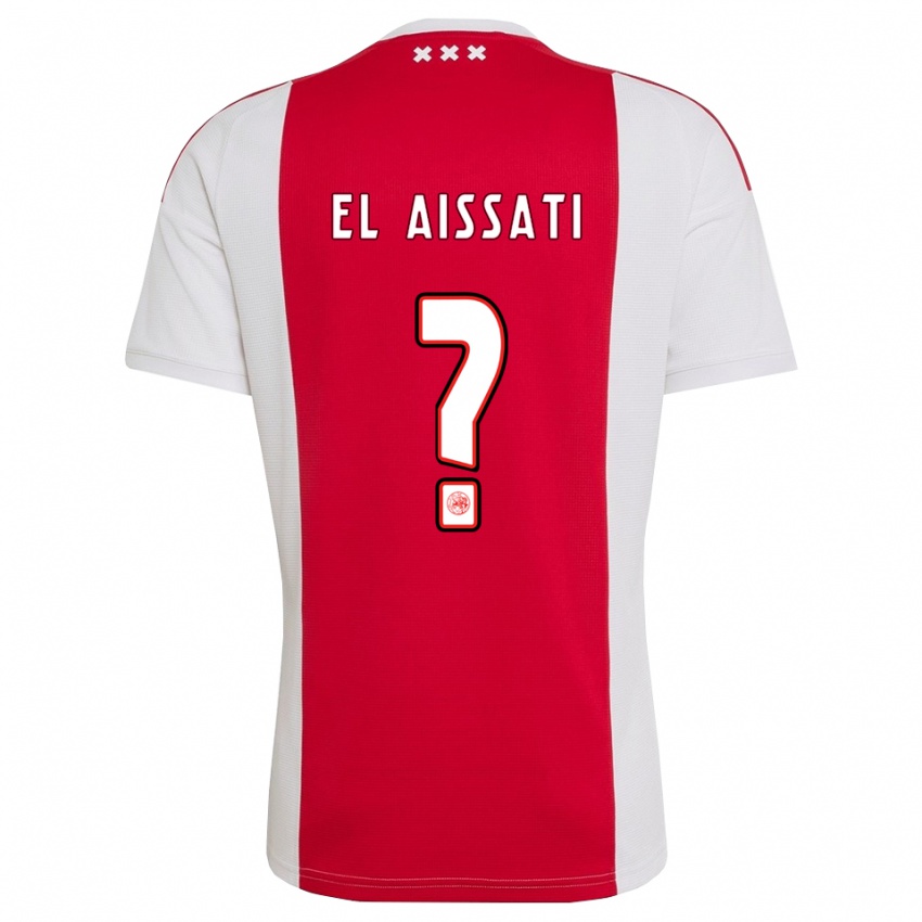 גברים Yasser El Aissati #0 אדום לבן צהוב ג'רזי ביתית 2026/27 חולצה קצרה