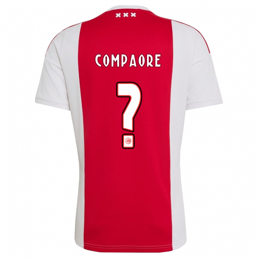גברים Isaac Compaore #0 אדום לבן צהוב ג'רזי ביתית 2026/27 חולצה קצרה