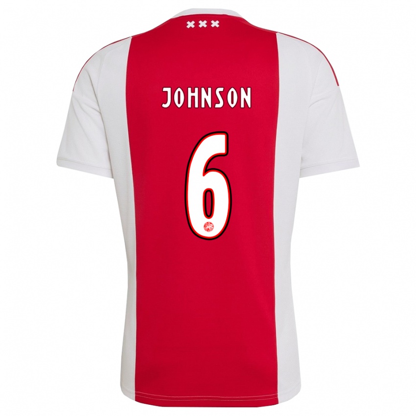 גברים Jinairo Johnson #6 אדום לבן צהוב ג'רזי ביתית 2026/27 חולצה קצרה