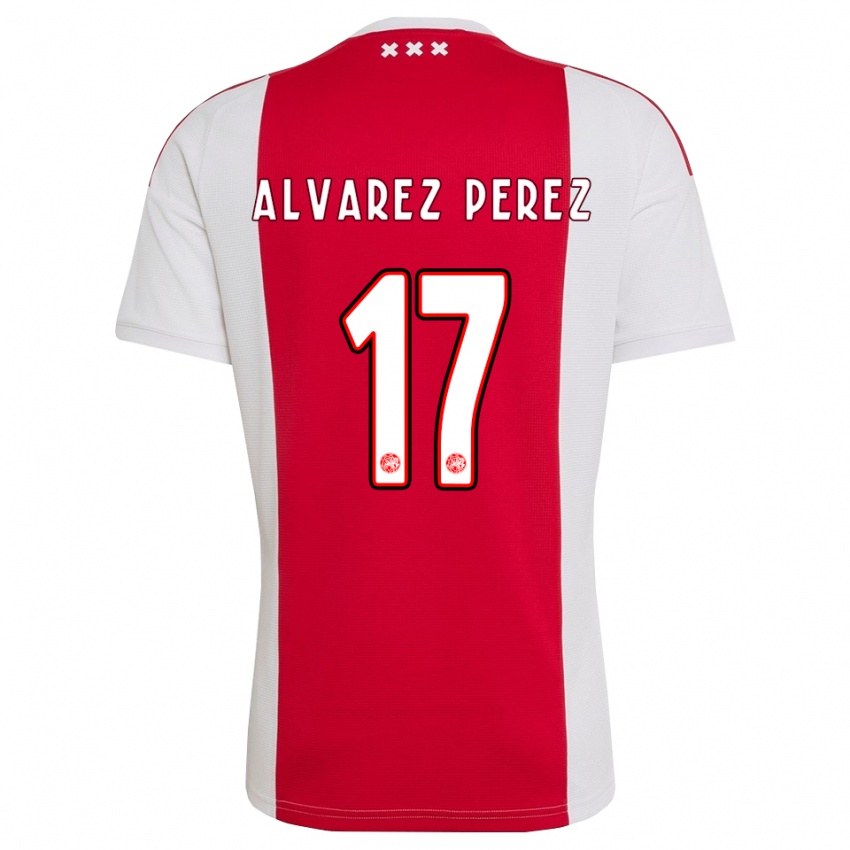 גברים Marley Alvarez Perez #17 אדום לבן צהוב ג'רזי ביתית 2026/27 חולצה קצרה