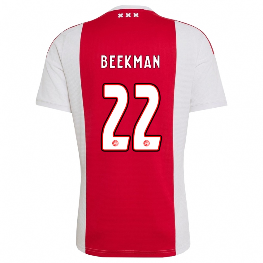 גברים Luuk Beekman #22 אדום לבן צהוב ג'רזי ביתית 2026/27 חולצה קצרה