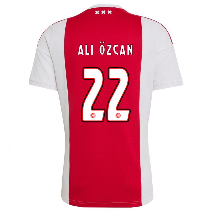 גברים Akın Ali Özcan #22 אדום לבן צהוב ג'רזי ביתית 2026/27 חולצה קצרה