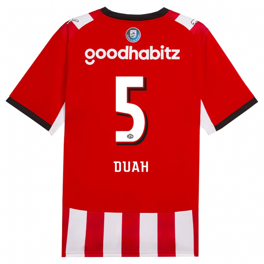 גברים King Duah #5 אדום לבן שחור ג'רזי ביתית 2026/27 חולצה קצרה