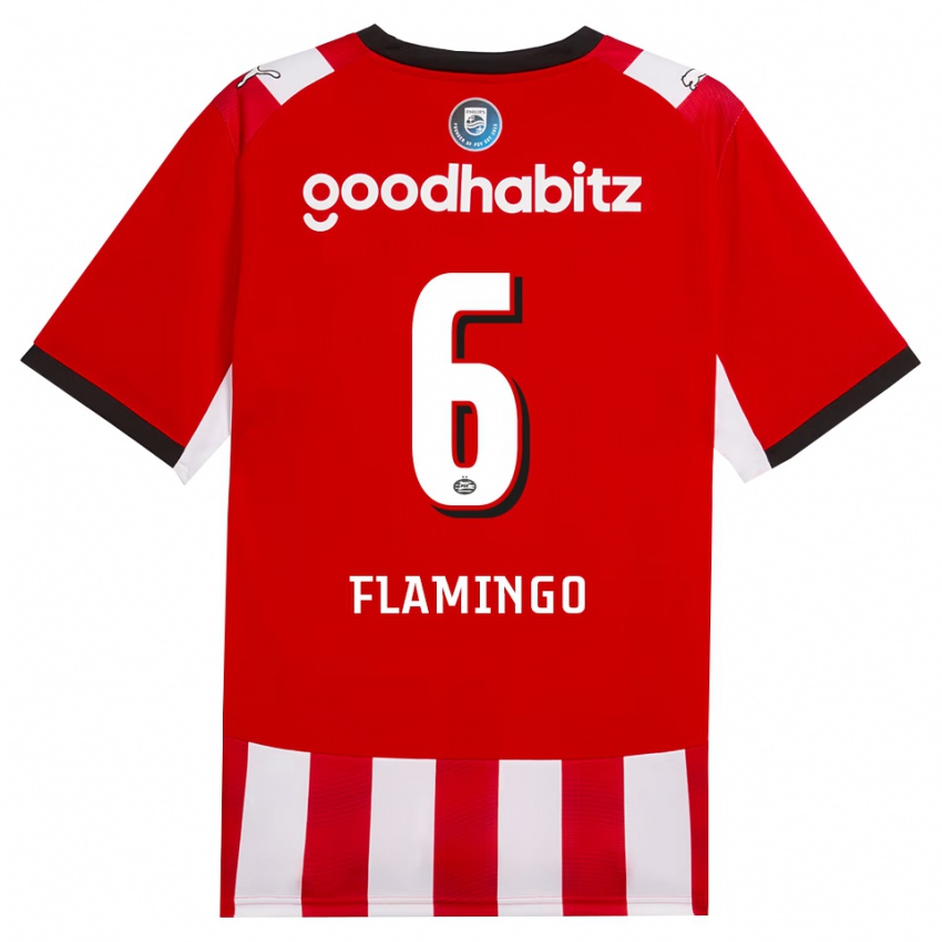 גברים Ryan Flamingo #6 אדום לבן שחור ג'רזי ביתית 2026/27 חולצה קצרה