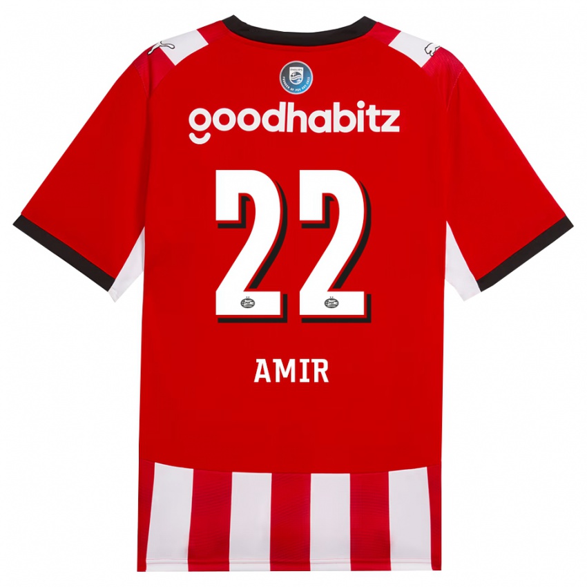 גברים Amir Al-Anany #22 אדום לבן שחור ג'רזי ביתית 2026/27 חולצה קצרה
