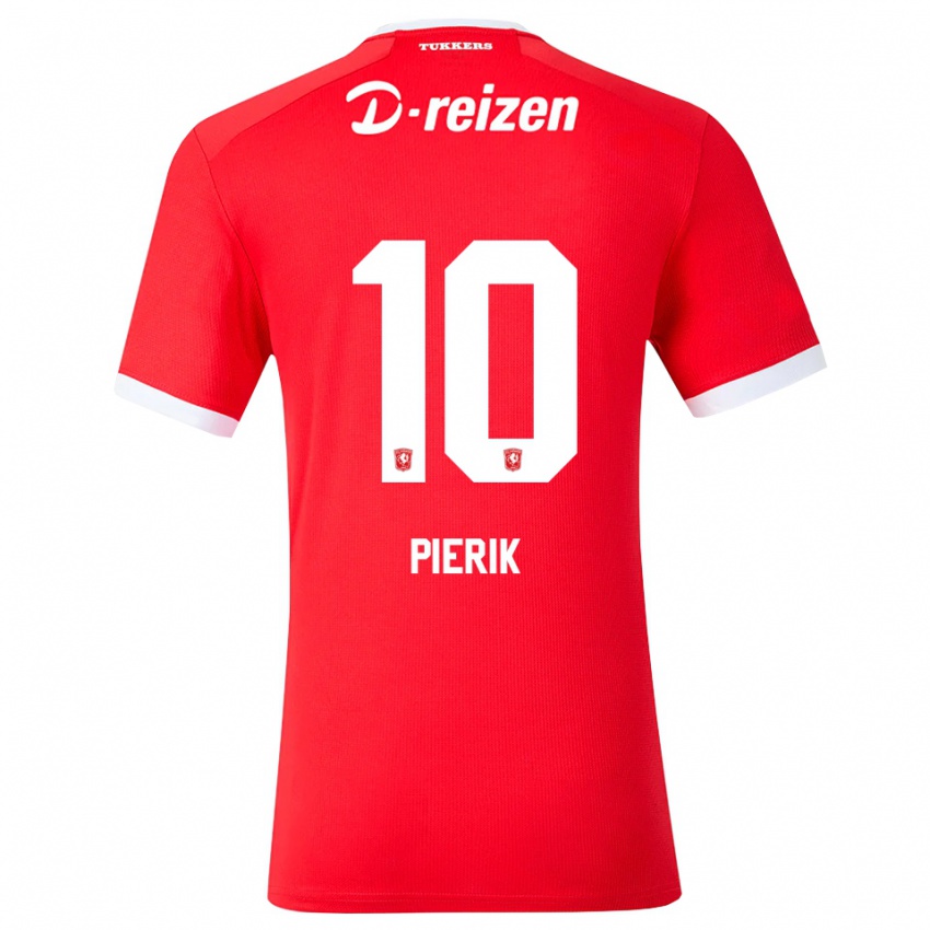 גברים Milan Pierik #10 אדום לבן ג'רזי ביתית 2026/27 חולצה קצרה