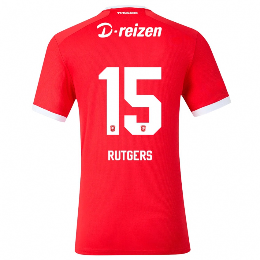 גברים Sil Rutgers #15 אדום לבן ג'רזי ביתית 2026/27 חולצה קצרה