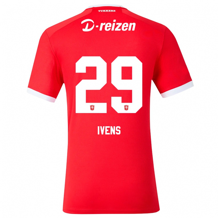 גברים Rose Ivens #29 אדום לבן ג'רזי ביתית 2026/27 חולצה קצרה