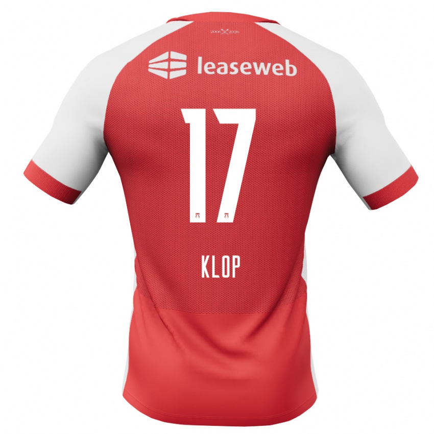 גברים Cas Klop #17 אדום לבן שחור ג'רזי ביתית 2026/27 חולצה קצרה