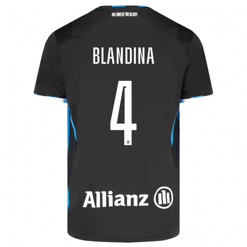 גברים Noham Blandina #4 שחור אדום כחול ג'רזי ביתית 2026/27 חולצה קצרה
