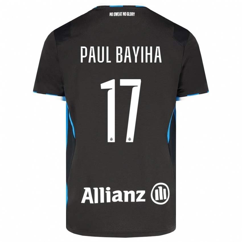 גברים Jean Paul Bayiha #17 שחור אדום כחול ג'רזי ביתית 2026/27 חולצה קצרה גברים Jean Paul Bayiha #17 שחור אדום כחול ג'רזי ביתית 2026/27 חולצה קצרה