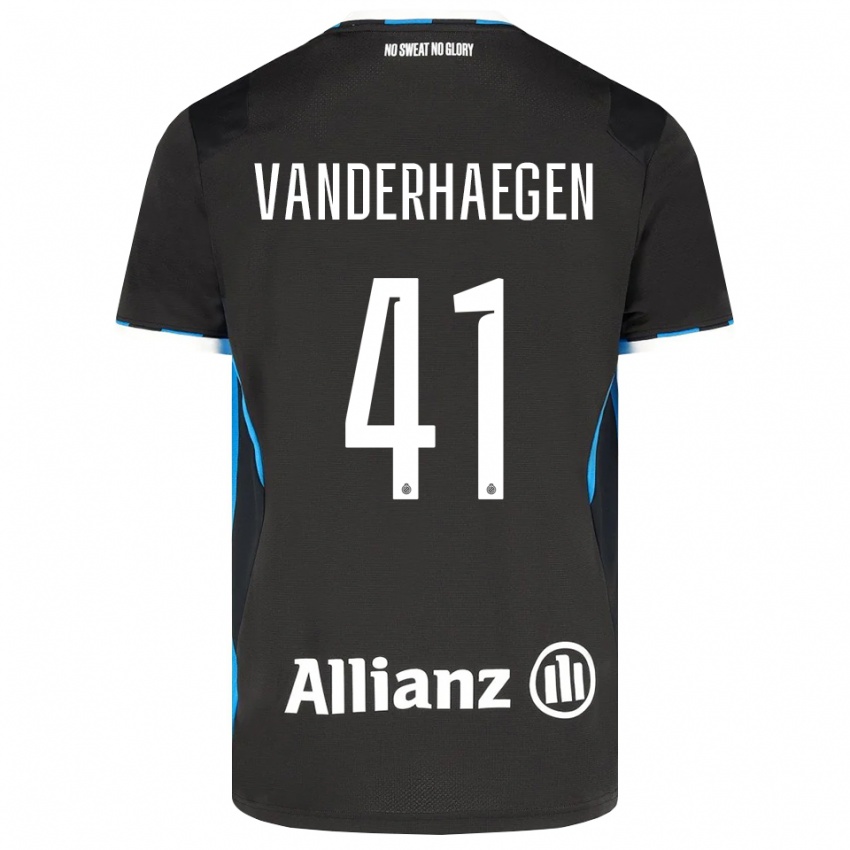 גברים Lotte Vanderhaegen #41 שחור אדום כחול ג'רזי ביתית 2026/27 חולצה קצרה
