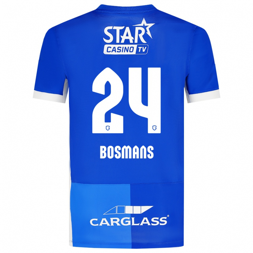 גברים Pia Bosmans #24 כחול מדיום כחול רויאל לבן ג'רזי ביתית 2026/27 חולצה קצרה