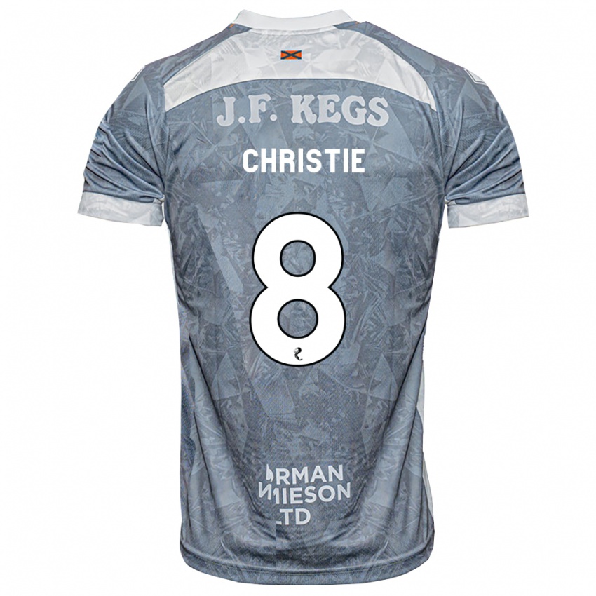 גברים Summer Christie #8 אפור דהוי הרחק ג'רזי 2026/27 חולצה קצרה