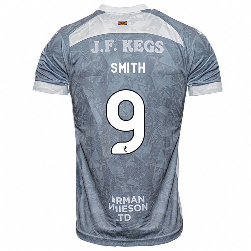 גברים Robyn Smith #9 אפור דהוי הרחק ג'רזי 2026/27 חולצה קצרה