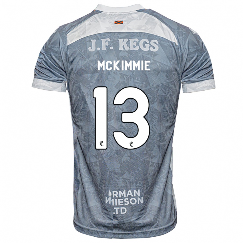 גברים Aiden Mckimmie #13 אפור דהוי הרחק ג'רזי 2026/27 חולצה קצרה