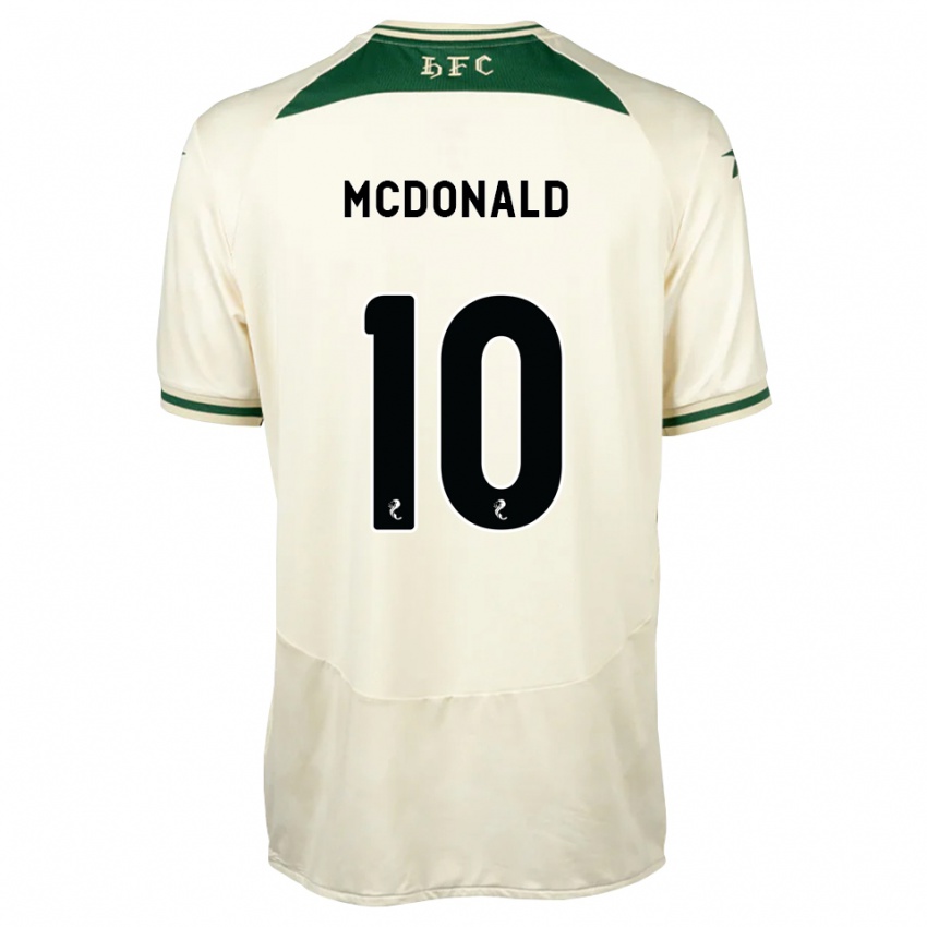 גברים Josh Mcdonald #10 לבן ירוק יער הרחק ג'רזי 2026/27 חולצה קצרה