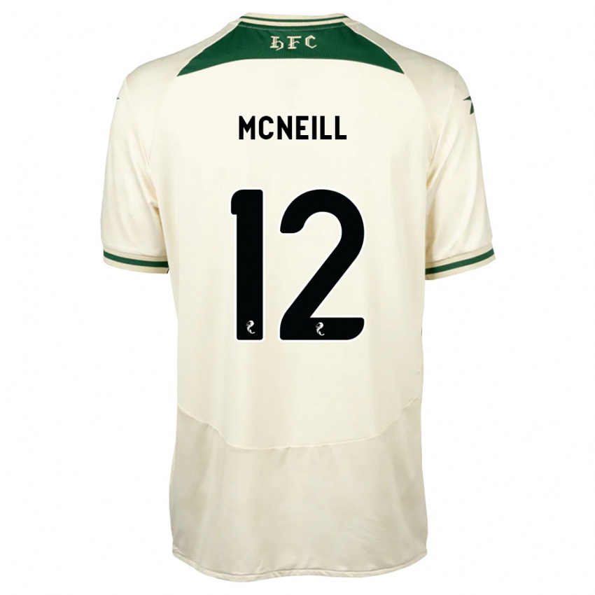 גברים Lewis Mcneill #12 לבן ירוק יער הרחק ג'רזי 2026/27 חולצה קצרה