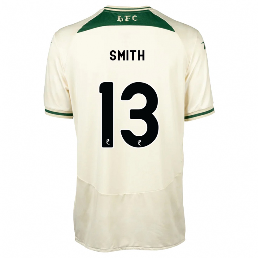גברים Jordan Smith #13 לבן ירוק יער הרחק ג'רזי 2026/27 חולצה קצרה