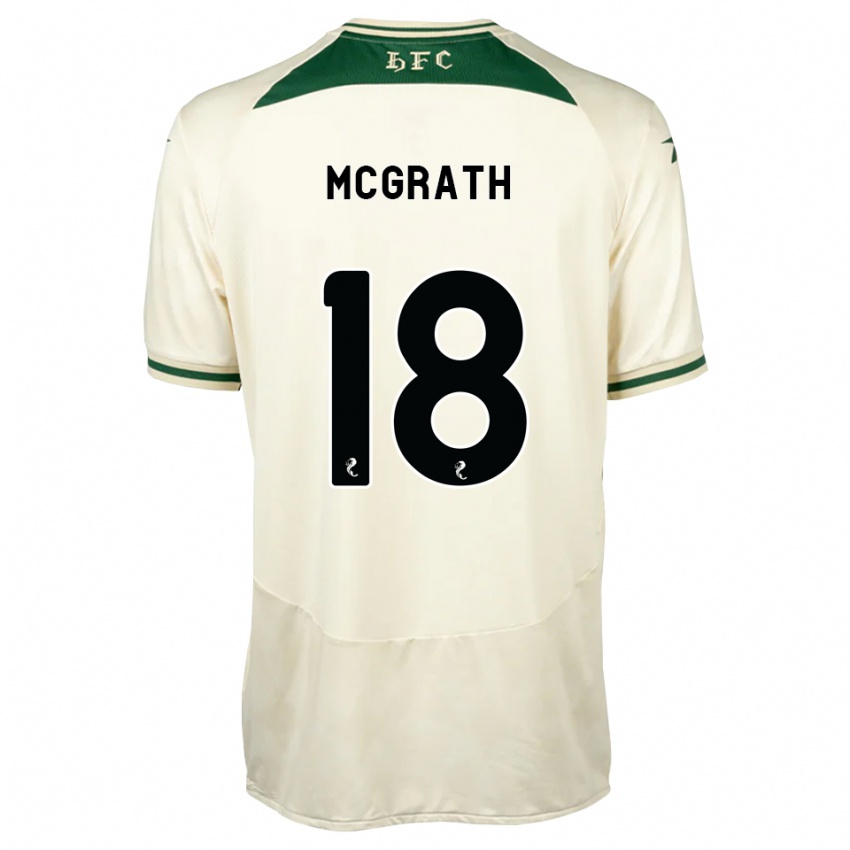 גברים Joseph Mcgrath #18 לבן ירוק יער הרחק ג'רזי 2026/27 חולצה קצרה