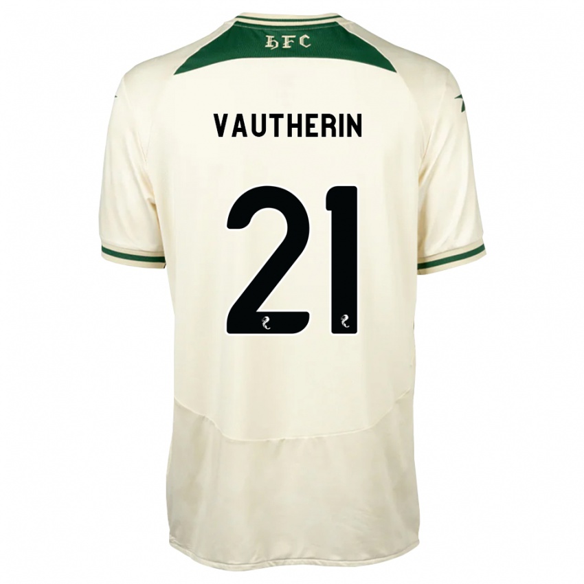 גברים Sam Vautherin #21 לבן ירוק יער הרחק ג'רזי 2026/27 חולצה קצרה