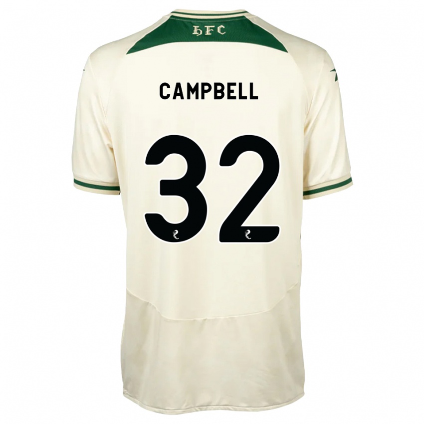 גברים Josh Campbell #32 לבן ירוק יער הרחק ג'רזי 2026/27 חולצה קצרה