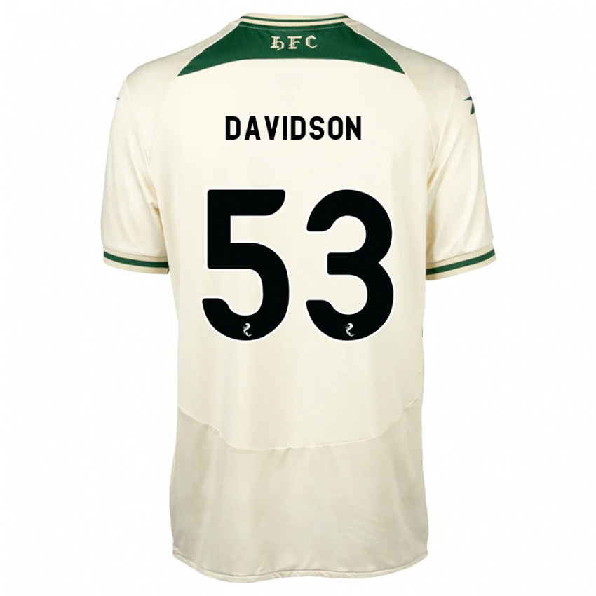 גברים Luke Davidson #53 לבן ירוק יער הרחק ג'רזי 2026/27 חולצה קצרה