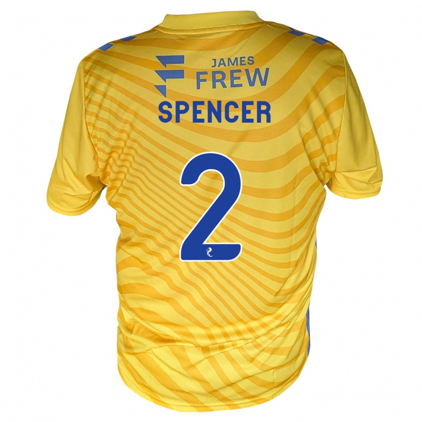 גברים Joe Spencer #2 כחול מלכותי צהוב הרחק ג'רזי 2026/27 חולצה קצרה