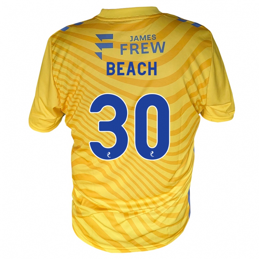 גברים אדי ביץ' #30 כחול מלכותי צהוב הרחק ג'רזי 2026/27 חולצה קצרה