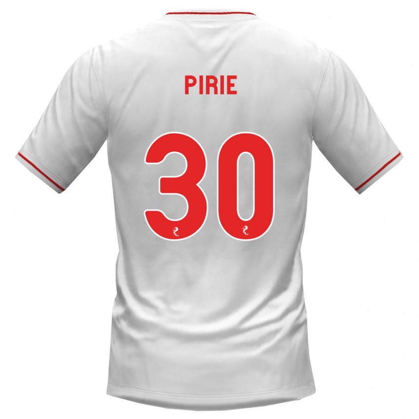 גברים Rachel Pirie #30 לבן אדום הרחק ג'רזי 2026/27 חולצה קצרה