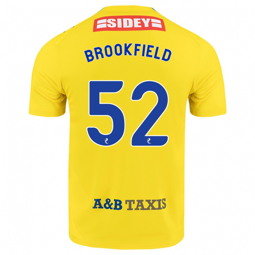גברים Arran Brookfield #52 צהוב כחול שחור הרחק ג'רזי 2026/27 חולצה קצרה