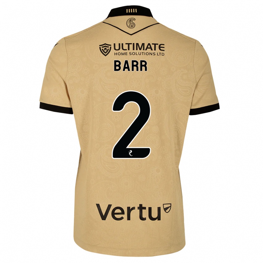 גברים Jack Barr #2 עץ שחור הרחק ג'רזי 2026/27 חולצה קצרה