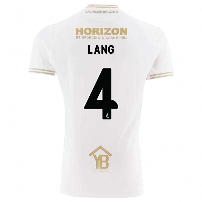 גברים Tom Lang #4 חיטה לבנה הרחק ג'רזי 2026/27 חולצה קצרה