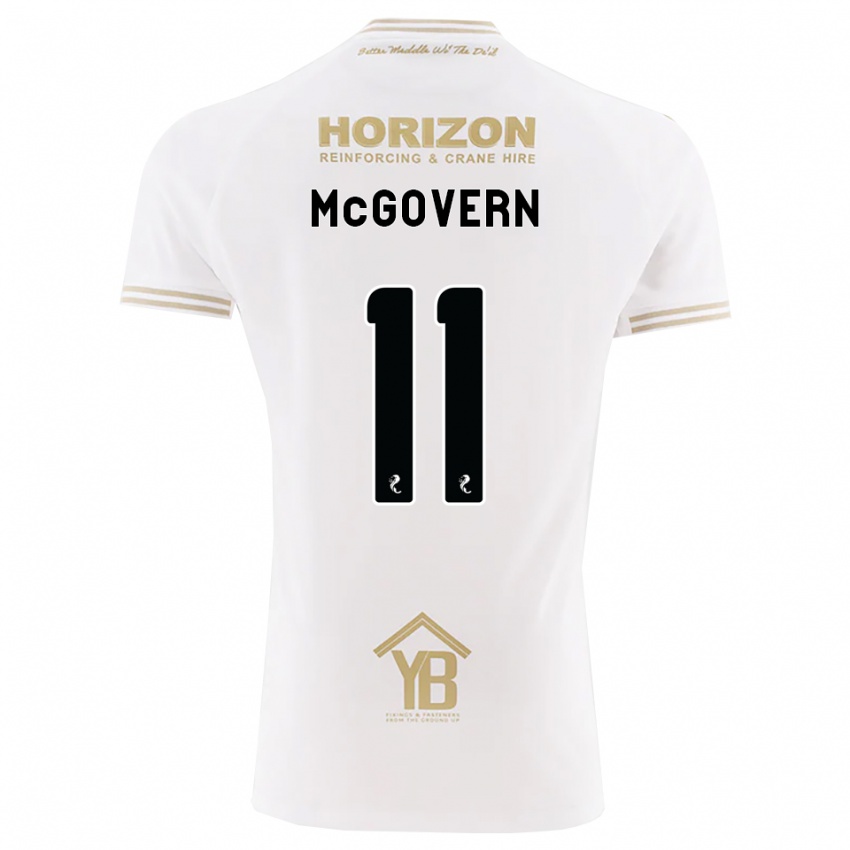 גברים Paul Mcgovern #11 חיטה לבנה הרחק ג'רזי 2026/27 חולצה קצרה