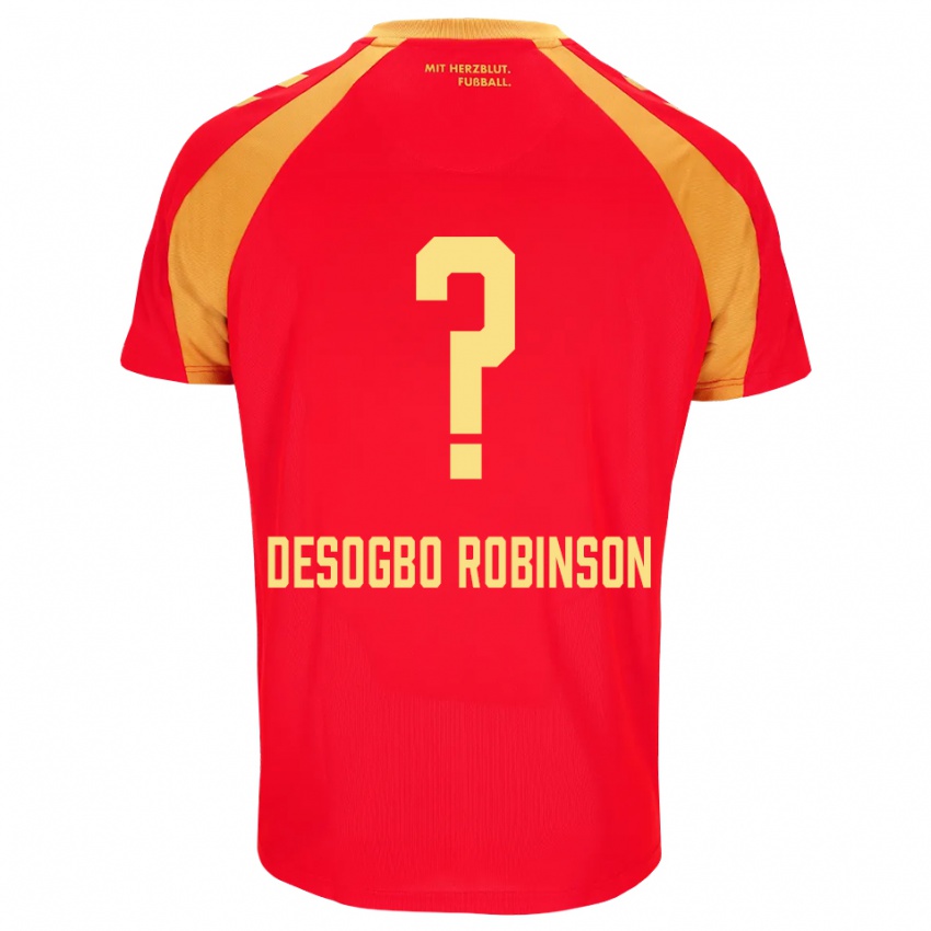 גברים Jermaine Desogbo Robinson #0 אדום כתום שחור הרחק ג'רזי 2026/27 חולצה קצרה