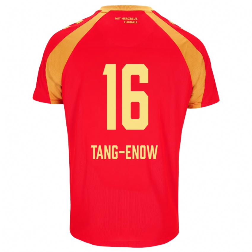 גברים Jason Tang-Enow #16 אדום כתום שחור הרחק ג'רזי 2026/27 חולצה קצרה