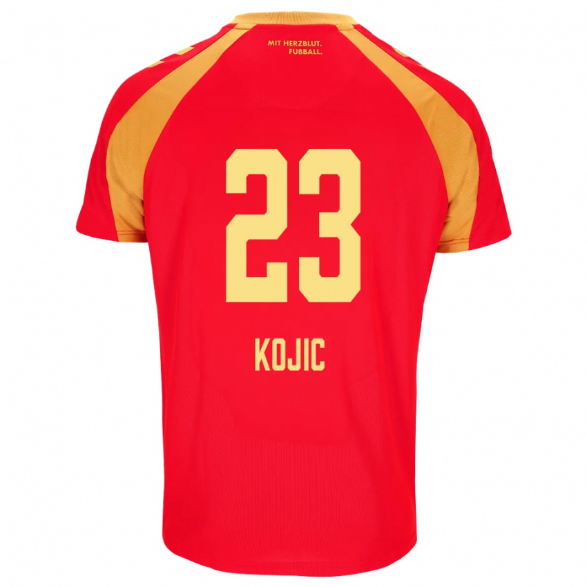 גברים Stanko Kojic #23 אדום כתום שחור הרחק ג'רזי 2026/27 חולצה קצרה