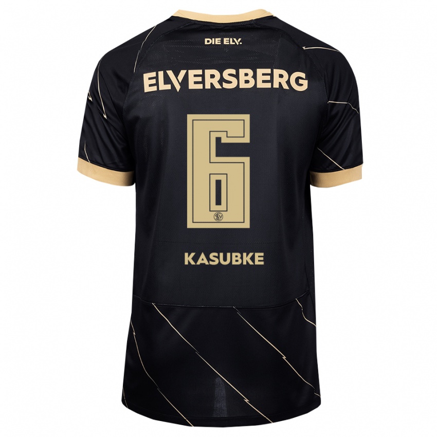 גברים Manuel Kasubke #6 שחור חום הרחק ג'רזי 2026/27 חולצה קצרה