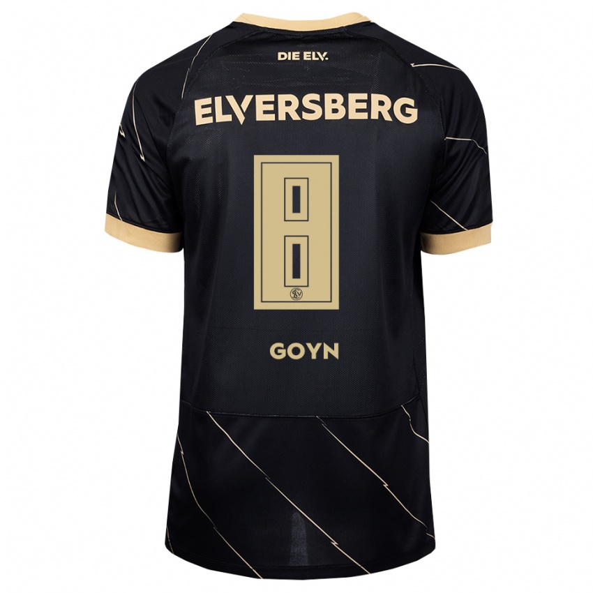 גברים מלינה ליזה גוין #8 שחור חום הרחק ג'רזי 2026/27 חולצה קצרה