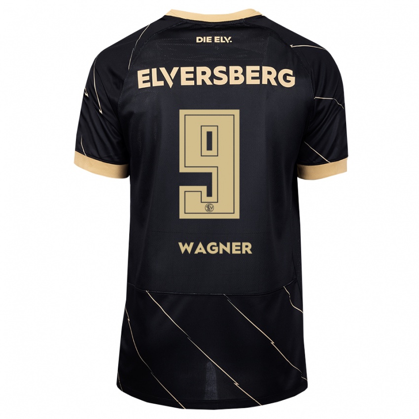 גברים Anna Wagner #9 שחור חום הרחק ג'רזי 2026/27 חולצה קצרה