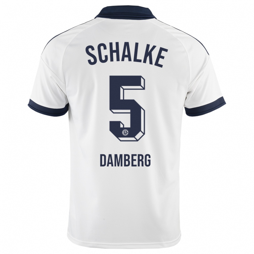 גברים Niclas Damberg #5 שחור לבן הרחק ג'רזי 2026/27 חולצה קצרה