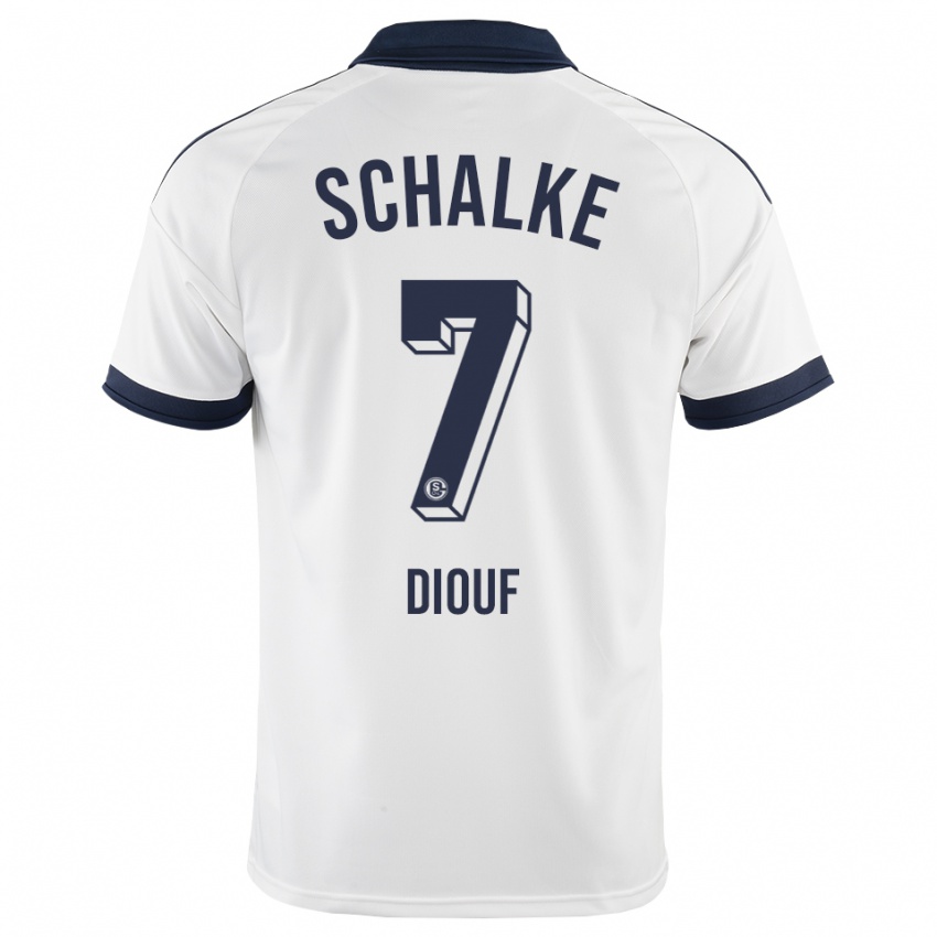 גברים Salif Diouf #7 שחור לבן הרחק ג'רזי 2026/27 חולצה קצרה